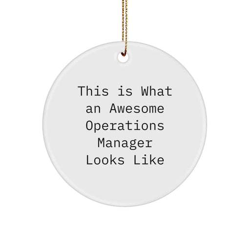 Inspiring Gifts for Operations Manager Friends, Family, or Coworkers - 'This Is What An Awesome Operations Manager Looks Like' Christmas Unique Gifts - Image 1