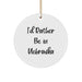 Funny Nebraska Circle Ornament, Gifts from Friends and Family, I'd Rather Be In Nebraska, Christmas Unique Gifts - Image 1
