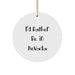 Funny Nevada Circle Ornaments Gifts from Friends or Family for Christmas Decorations - I'd Rather Be In Nevada - Image 1
