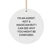 Funny Agent Circle Ornament Gifts from Friends for Agent on Christmas Unique - Image 1