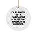 Funny Lawyer Circle Ornament Gifts from Friends for Lawyer Men - Image 1