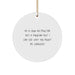 Funny Yoga Instructor Gifts from Friends for Men, Women, Coworkers, Family - Christmas Unique Circle Ornament not Magic - - Image 1