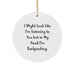 Funny Backpacking Circle Ornaments for Christmas Unique Gifts from Friends - Inspirational Quote - Image 1