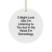 Genealogy Gifts for Family Members, Funny Circle Ornament, Gifts from Men to Women Friends, Christmas Unique Gifts - Image 1