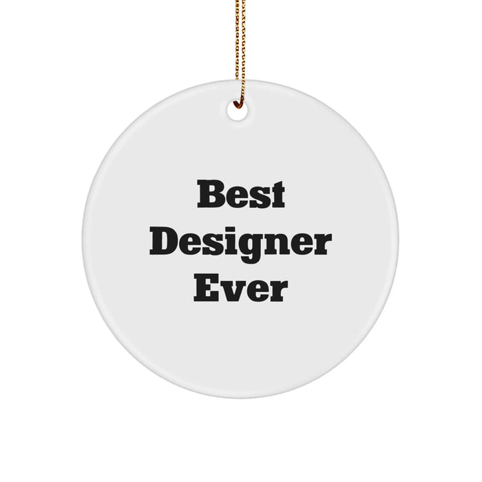 Designer Circle Ornament Gifts from Men for Best Designer Ever - Image 1