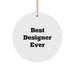 Designer Circle Ornament Gifts from Men for Best Designer Ever - Image 1