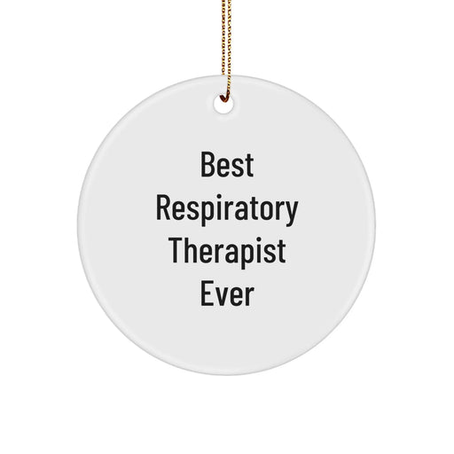 Funny Respiratory Therapist Gifts from Men, Women, Family, Coworkers, Friends, Inspirational Circle Ornament for Christmas Unique Gifts for Respiratory Therapist - Image 1