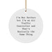 Funny Air Traffic Controller Gifts for Men Christmas Unique Circle Ornament from Friends and Family - Image 1