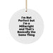 Funny Millwright Gifts from Friends and Family - 'I'm Not Perfect But I'm A Millwright' Circle Ornament for Christmas, Unique and Humorous Millwright Decor - Image 1