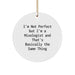 Funny Mixologist Gifts from Friends to Friends - I'm Not Perfect But I'm A Mixologist And That's Basically The Same Thing Christmas Ornament - Image 1