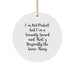 Funny Security Guard Gifts, I'm Not Perfect But I'm A Security Guard And That's Basically The Same Thing, Circle Ornament for Christmas from Friends to Security Guards - Image 1