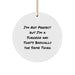 Funny Surgeon Gifts for Men Surgeon Friends, Unique Circle Ornament Quote - 'I'm Not Perfect But I'm A Surgeon And That's Basically The Same Thing', Christmas Unique Gifts from Men to Surgeon - Image 1