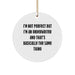Funny Underwriter Gifts from Friends, Christmas Unique Circle Ornament for Underwriter Men - Image 1