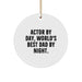 Actor's Humorous Christmas Unique Gift by Day, World's Best Dad By Night Circle Ornament, Gifts from Men to Friends, Family, and Coworkers - Image 1