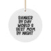 Banker Gifts from Friends Unique Circle Ornament By Day Mom By Night, Christmas - Image 1