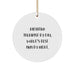 Funny Radiation Therapist Gifts for Women - Circle Ornament, 'Radiation Therapist By Day, World's Best Mom By Night.' - Image 1