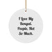 Funny Bengal Cat Gifts for You - I Love My Bengal People Not So Much - Christmas Unique Circle Ornaments - Image 1