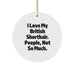 British Shorthair Cat Enthusiasts Gifts from Family for Christmas Unique British Shorthair Cat Circle Ornaments Funny Quote - Image 1