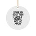 Funny Scottish Terrier Dog Gifts for Men from Friends, Circle Ornament Christmas Unique Presents - Image 1