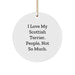 Funny Scottish Terrier Dog Gifts, Circle Ornament for Scottish Terrier Dog Lovers from Friends, Unique Christmas Decorations with Cute Scottish Terrier Dog Quote - Image 1
