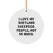 Funny Shetland Sheepdog Circle Ornament, Gifts from Family for Shetland Sheepdog Owners, Christmas Unique Gifts - Image 1