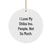 Funny Shiba Inu Dog Gifts for Men Christmas Unique Circle Ornaments from Family - Image 1