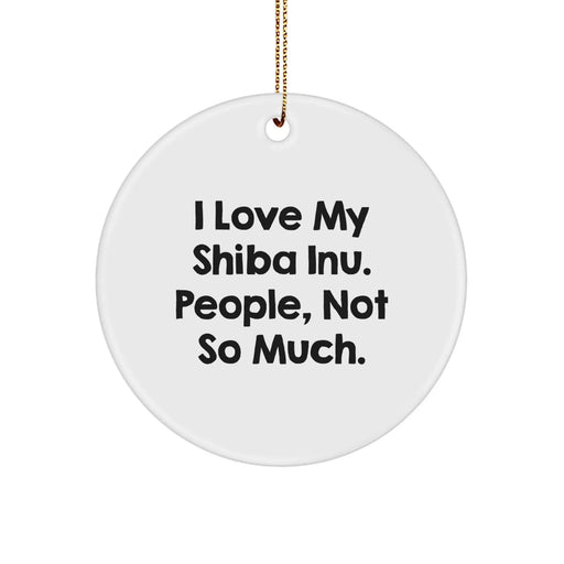 Funny Shiba Inu Dog Gifts from Friends for Family Members Christmas Unique Ornaments - Image 1