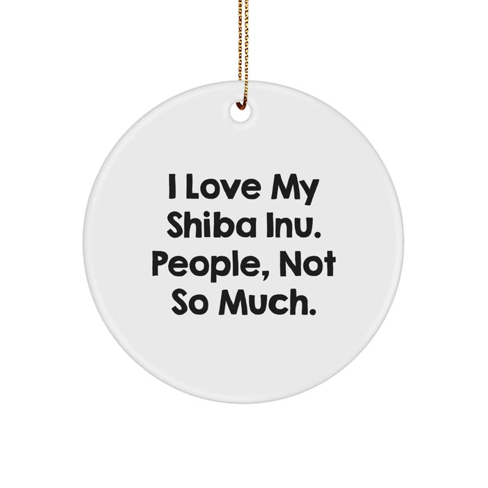 Funny Shiba Inu Dog Gifts from Friends for Family Members Christmas Unique Ornaments - Image 1