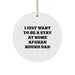 Funny Afghan Hound Dog Father's Christmas Unique Gift Circle Ornament for Home Decor from Dad to Son Daughter Family Friends - Image 1