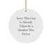 Funny Driver Gifts, Smokin' Hot Driver Christmas Circle Ornament, Gifts from Men to Friends - Image 1