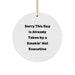 Funny Executive Christmas Unique Gifts from Friends, Circle Ornament with Inspirational Quote, Perfect Unique Office Decor for Men or Women - Image 1
