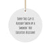 Funny Executive Assistant Gifts from Men to Executive Assistant Friends for Christmas Unique Circle Ornaments - Image 1