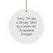 Funny Occupational Therapist Gifts from Friends for Occupational Therapist Men Women Christmas Unique Gifts Circle Ornament - Image 1