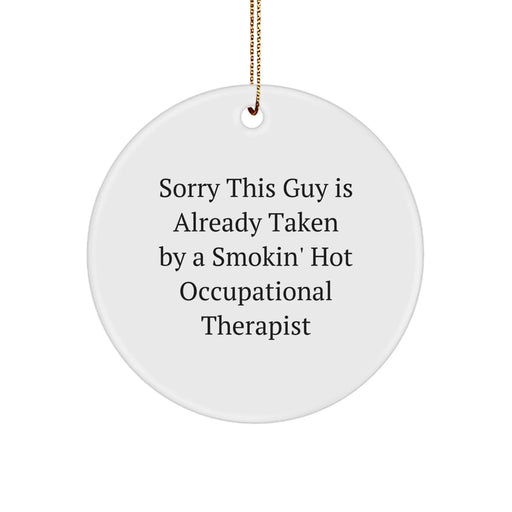 Funny Circle Ornament for Occupational Therapists Gifts from Friends and Family at Christmas - Image 1