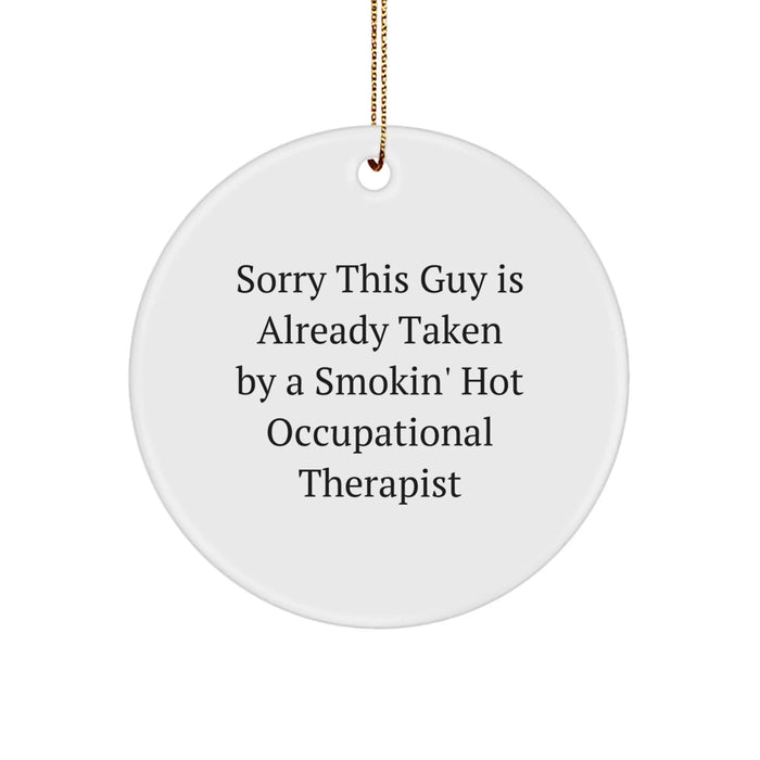 Funny Circle Ornament for Occupational Therapists Gifts from Friends and Family at Christmas - Image 1