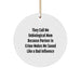 Funny Unbiological Mom Gifts for Her, Circle Ornament Christmas Unique Gifts from Family to Unbiological Mom - Image 1