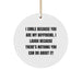 Funny Sweetheart Gifts, I Smile Because You Are My Sweetheart, Circle Ornament for Christmas from Friends - Image 1
