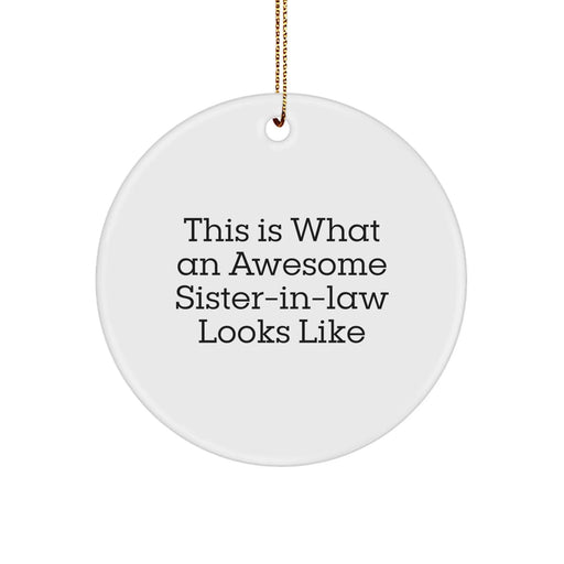 Funny Sister-in-law Gifts from Men to Sister-in-law, This Is What An Awesome Sister-in-law Looks Like Christmas Unique Gifts for Sister-in-law - Image 1