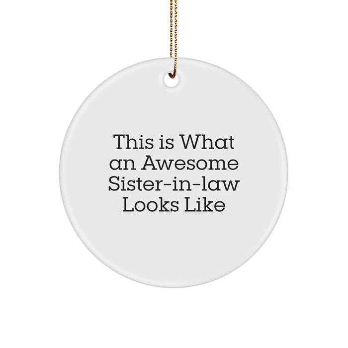 Funny Sister-in-law Gifts from Men to Sister-in-law, This Is What An Awesome Sister-in-law Looks Like Christmas Unique Gifts for Sister-in-law - Image 1