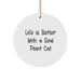 Funny Seal Point Cat Gifts from Men to Family - Seal Point Cat Circle Ornament for Christmas Unique Gifts - Image 1