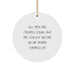 Funny Air Traffic Controller Gifts from Men to Friends, Coolest Circle Ornament for Air Traffic Controller Christmas Unique Presents - Image 1
