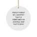 Funny Whippet Dog Gifts from Men for Whippet Dog Lovers, Circle Ornament - Whippet Dog Christmas Unique Gifts - Image 1