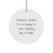Funny Orthopedic Surgeon Gifts from Family for Christmas Unique Circle Ornament, Explaining Why I'm Right - Image 1
