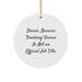 Funny Driver Gifts - 'Driver. Because Freaking' genius Is Not An Official Job Title.' Circle Ornament for Christmas, Gifts from Men to Men, Gifts for Driver - Image 1