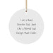 Funny Band Director Dad Gifts for Men, Circle Ornament Christmas Unique Presents from Family and Friends - Image 1