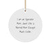 Operator Mom Gifts, Funny Circle Ornament, Christmas Unique Gifts from Men to Operator Friends - Image 1