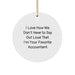 Funny Accountant Gifts from Men to Women, Unique Circle Ornament for Accountant, I Love How We Don't Have To Say Out Loud That I'm Your Favorite Accountant - Image 1