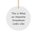 Funny Grandmom Gifts from Family - This Is What An Awesome Grandmom Looks Like Circle Ornament for Christmas Unique Gifts - Image 1