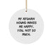 Funny Afghan Hound Dog Lover Gifts from Friends, Gifts for Afghan Hound Dog Owners, Christmas Unique Ornaments - Image 1