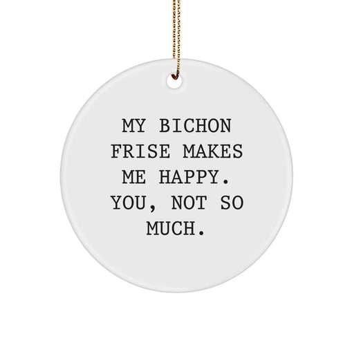 Funny Bichon Frise Dog Christmas Unique Gifts for Family Friends from Men Women Coworkers - Image 1